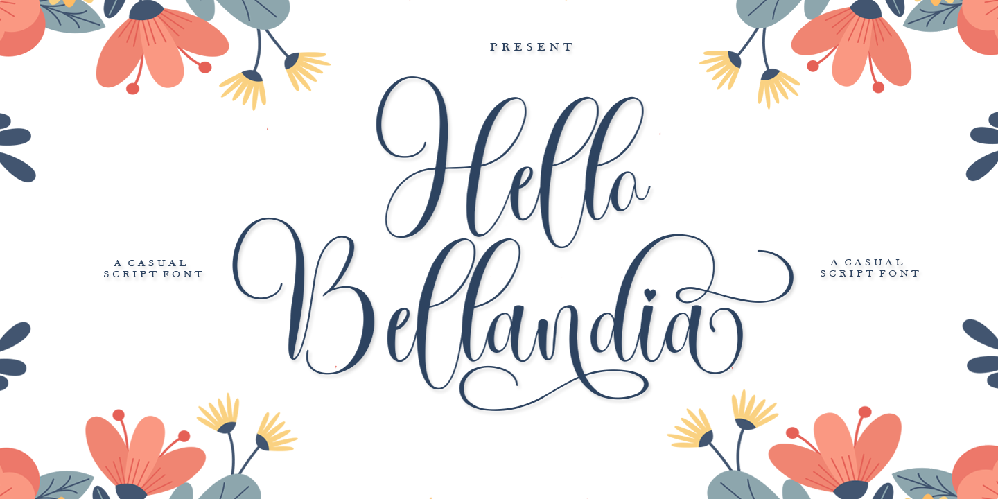 Beispiel einer Hello Bellandia-Schriftart